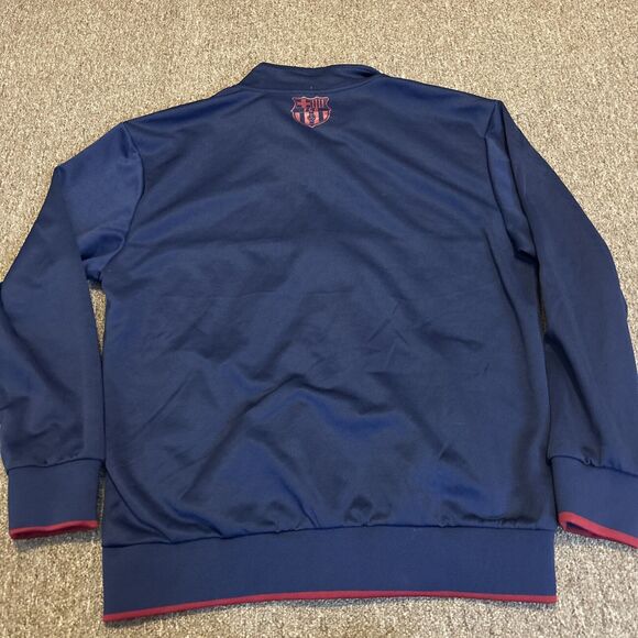 NWT FC Barcelona Large FCB Barca Full Zip Jacket Men's Large Blue Soccer Futbol - Picture 11 of 11